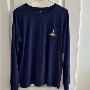 Vineyard Vines Dark Blue Long Sleeve with Pocket